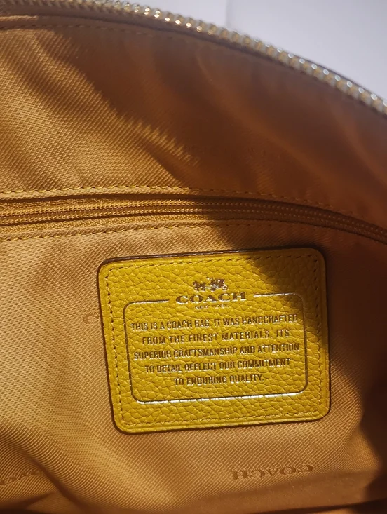 Coach Prairie Satchel - Mustard GUC - Picture 6 of 7